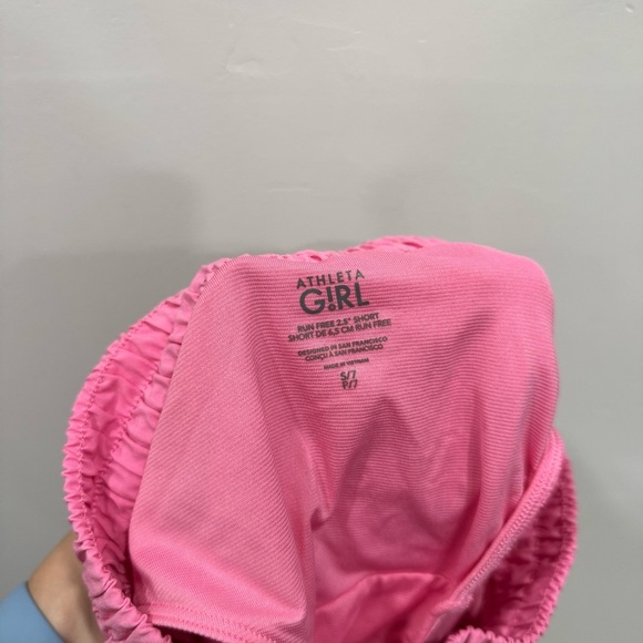 Athleta Girl Run Free 2.5” Short Bundle Size Small 7 Blue Pink - Picture 8 of 8